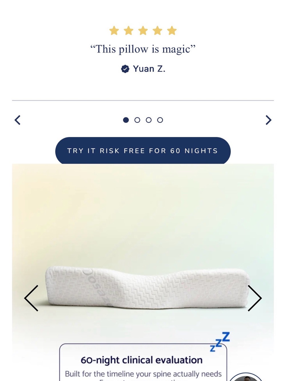 Dosaze Contoured Orthopedic Pillow